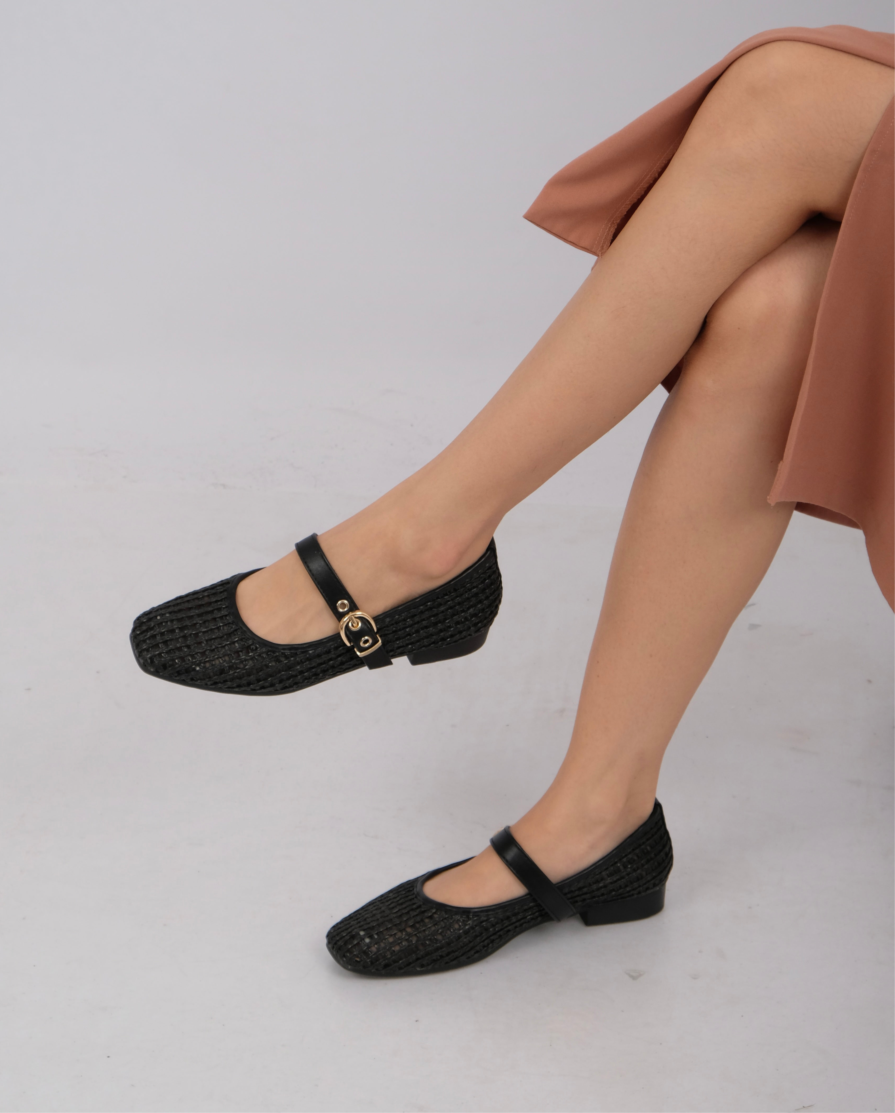 Francine – Mesh Buckle Sandals