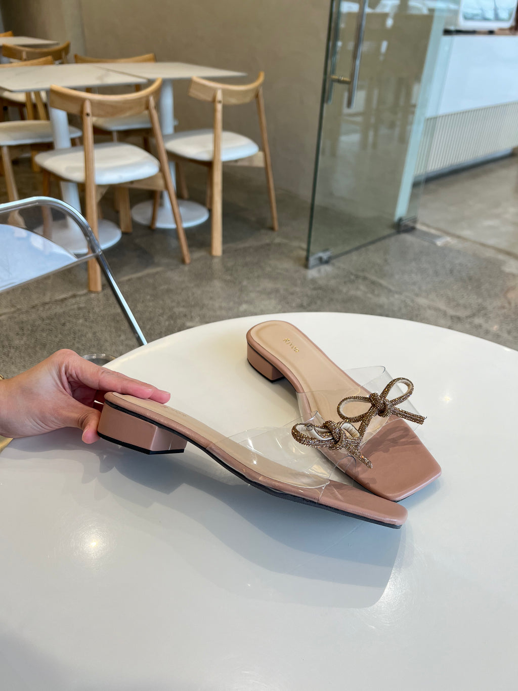 Bowie – Transparent Strap Sandals